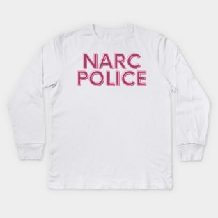 Narc Police Design Kids Long Sleeve T-Shirt